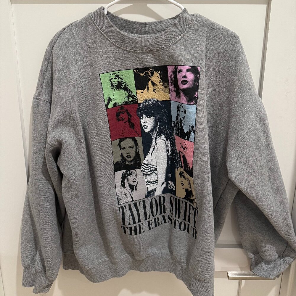 Taylor Swift Eras tour Grey Crewneck